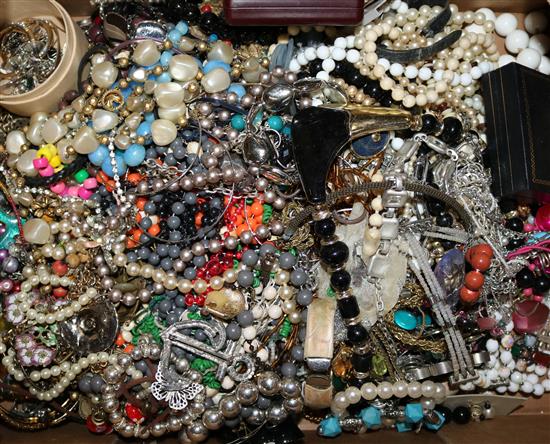 Box of costume jewellery